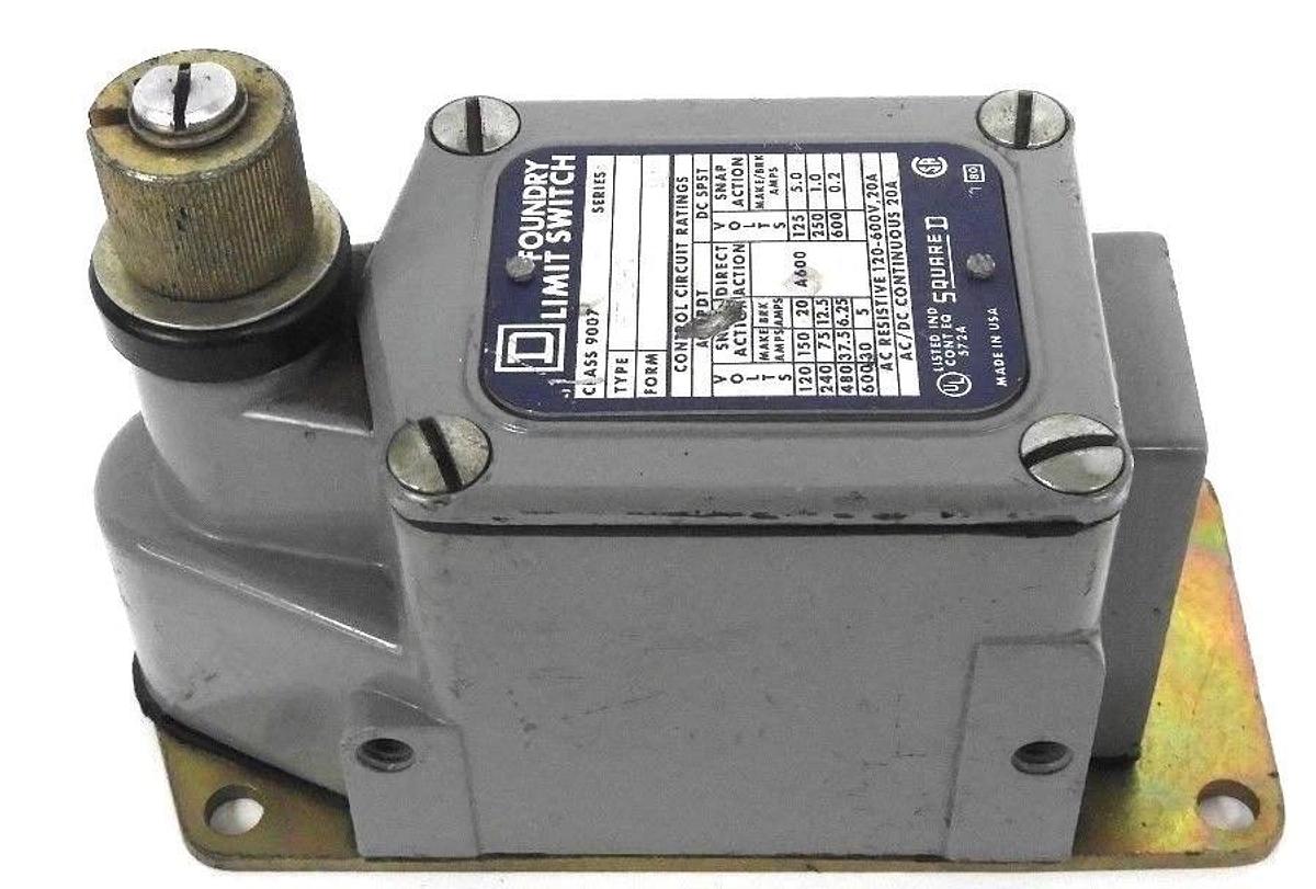 Used SQUARE D 9007 FTUD-1 FOUNDRY LIMIT SWITCH 9007FTUD1, SER. D