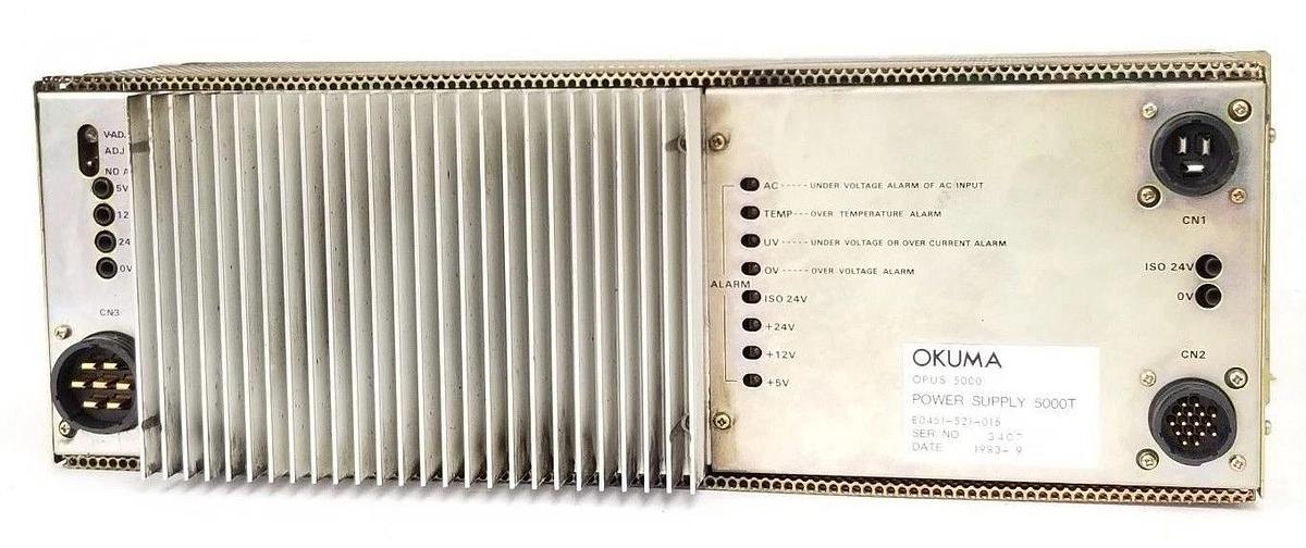 Used OKUMA OPUS 5000 E0451-521-016 POWER SUPPLY 5000T E0451521016