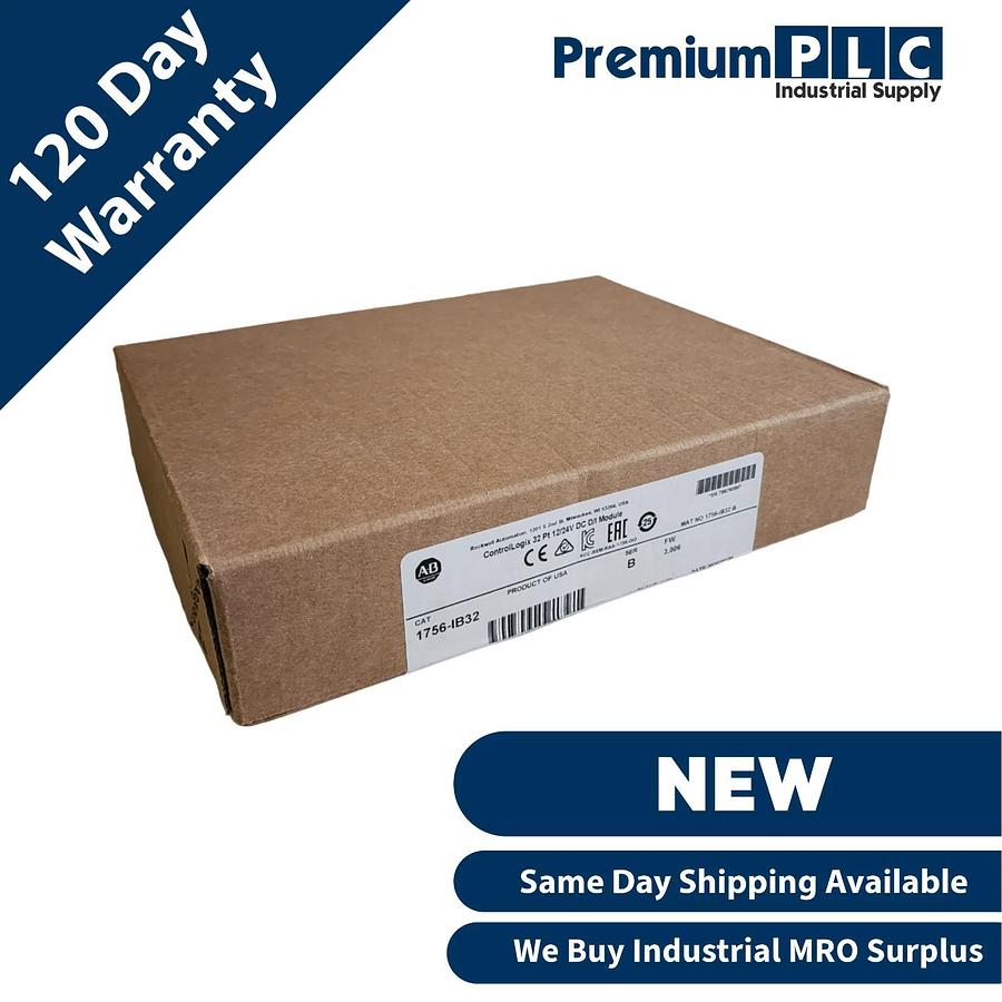 Used NEW SEALED ALLEN BRADLEY 1756-IB32 /B ControlLogix 32-PT 12/24V DC INPUT MODULE