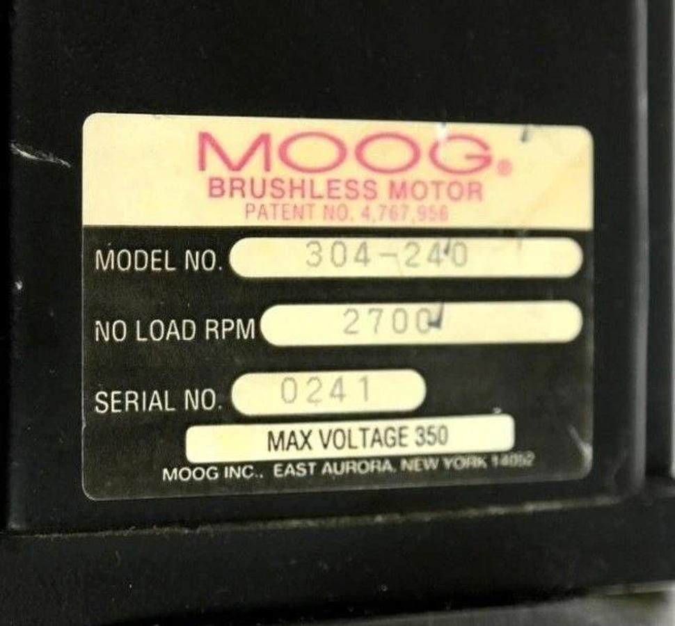 Refurbished MOOG 304-240 BRUSHLESS MOTOR 2700RPM 350V MAX 304240 REPAIRED