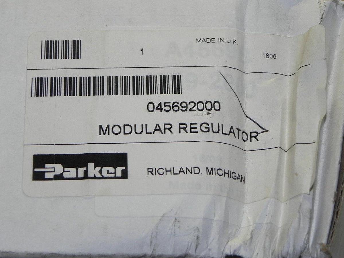 Used NIB PARKER 045692000 MODULAR REGULATOR