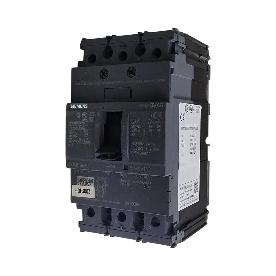 SIEMENS 3VA5180-5ED31-0AA0 - 3VA5 SENTRON MCCB CIRCUIT BREAKER 3P 80A 125M NSMP