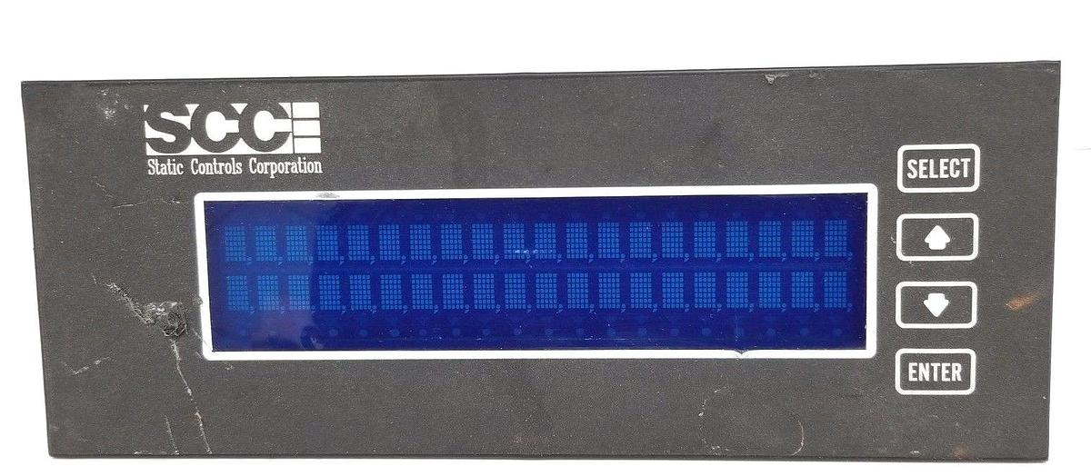 Used STATIC CONTROLS CORPORATION 1140-P-03-8-X OPERATOR INTERFACE 1140P038X