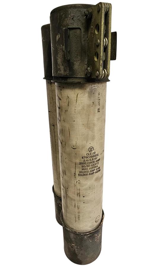 Used WESTINGHOUSE CLE-22 FUSE STYLE 678C299G01 2.4/4.8 KV 250E/280X AMP CLE22