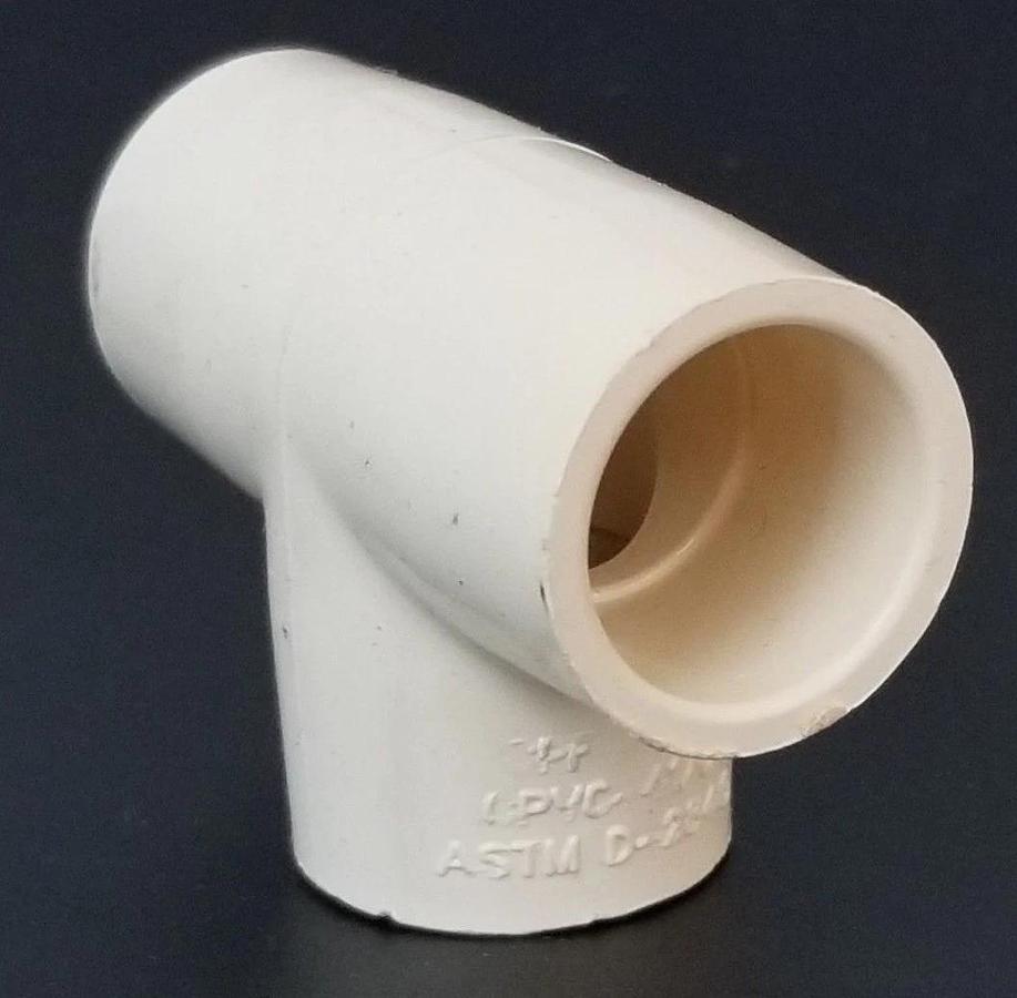 LOT OF 12 NEW CPF CHARLOTTE ASTM D-2846 T-FITTINGS CPVC-4120, CPF 1/2"