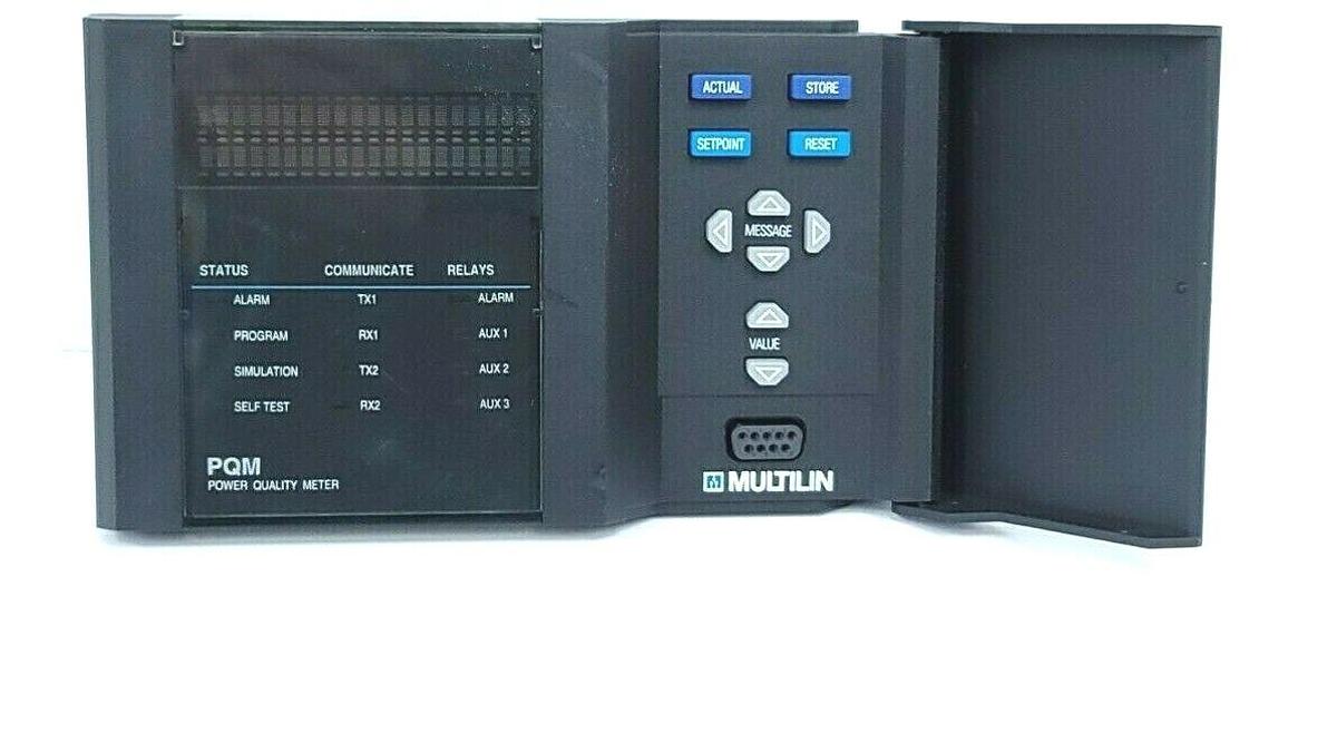Used GE MULTILIN PQM POWER QUALITY METER W/ CABLE