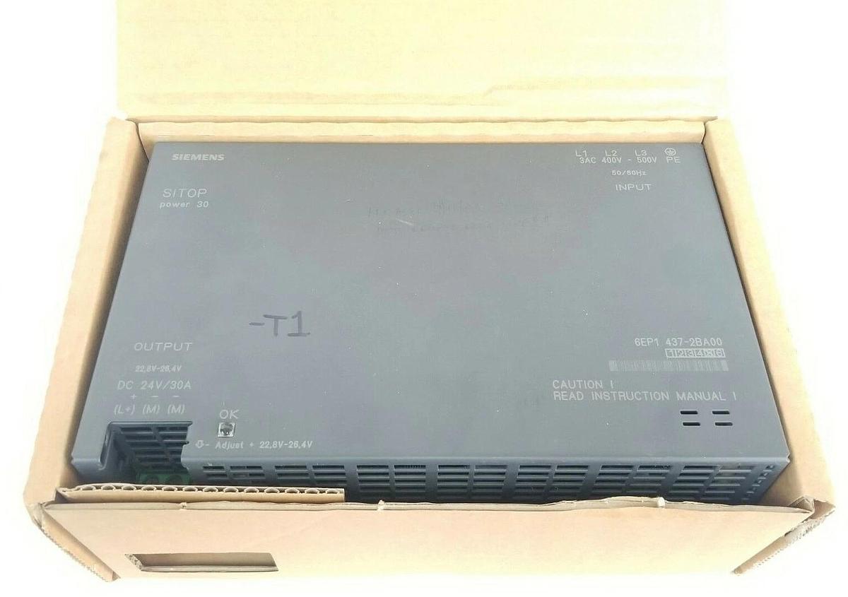 Used SIEMENS 6EP1 437-2BA00 SITOP POWER SUPPLY 30 E-STAND VER. 5 30A 24VDC