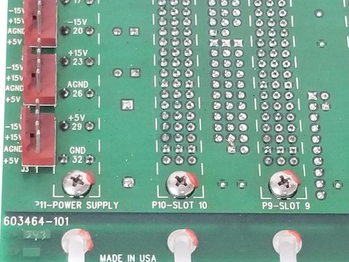 Used DELTA TAU 603464-101 UBUS 10-SLOT BACKPLANE BOARD 603464101