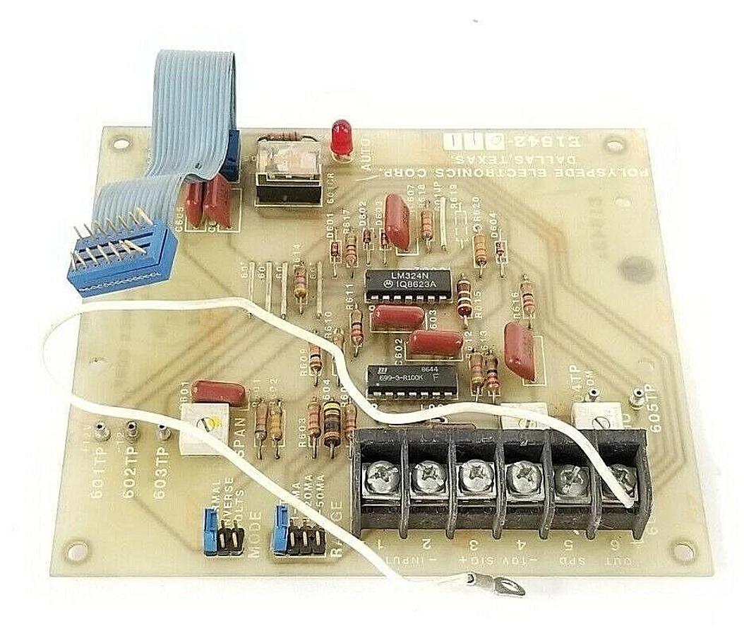Used POLYSPEDE E1542-011 EXTERNAL SIGNAL FOLLOWER BOARD E1542011