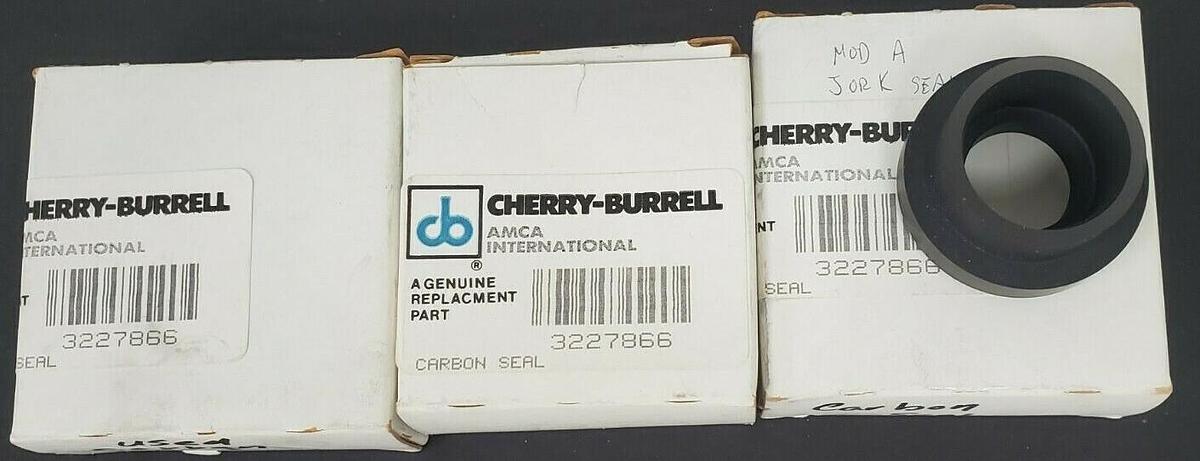 Used LOT OF 3 NEW CHERRY-BURRELLL 3227866 CARBON SEALS