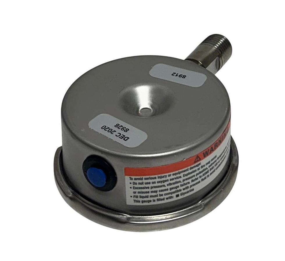 Used ASHCROFT 63-1008-SL-02L-60#/KP-XZZ / 68007-04 INDUSTRIAL DURALIFE GAUGE NSMP