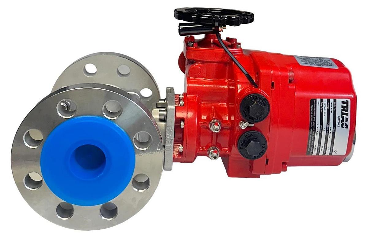 TRIAC CONTROLS WE-690 / NSA1394 ELECTRIC ACTUATOR MOUNTED TO FD9 2'' BALL NSNP