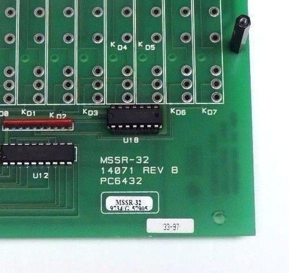 Used KEITHLEY MSSR-32 RELAY BOARD 32 CHANNEL 14071 REV B PC6432 MSSR32