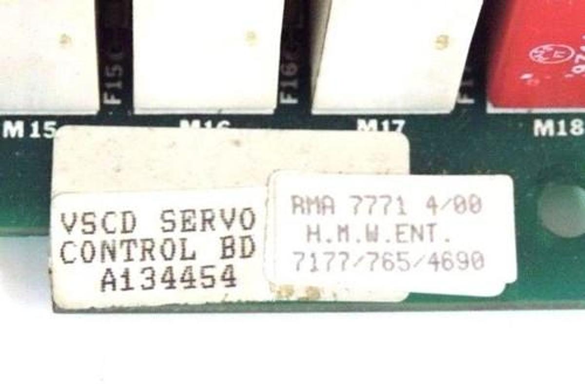 Used SIEMENS LANDIS VSCD A134454 SERVO CONTROL BOARD A126825