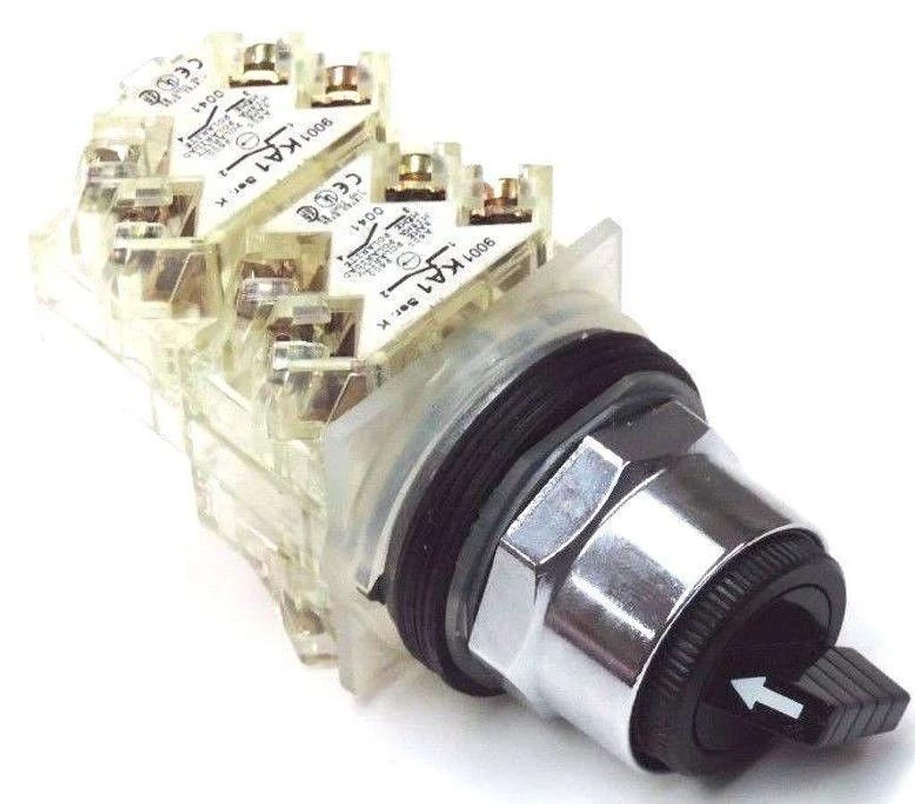 Used NIB SQUARE D 9001KS12BH3 SELECTOR SWITCH 600VAC 10A