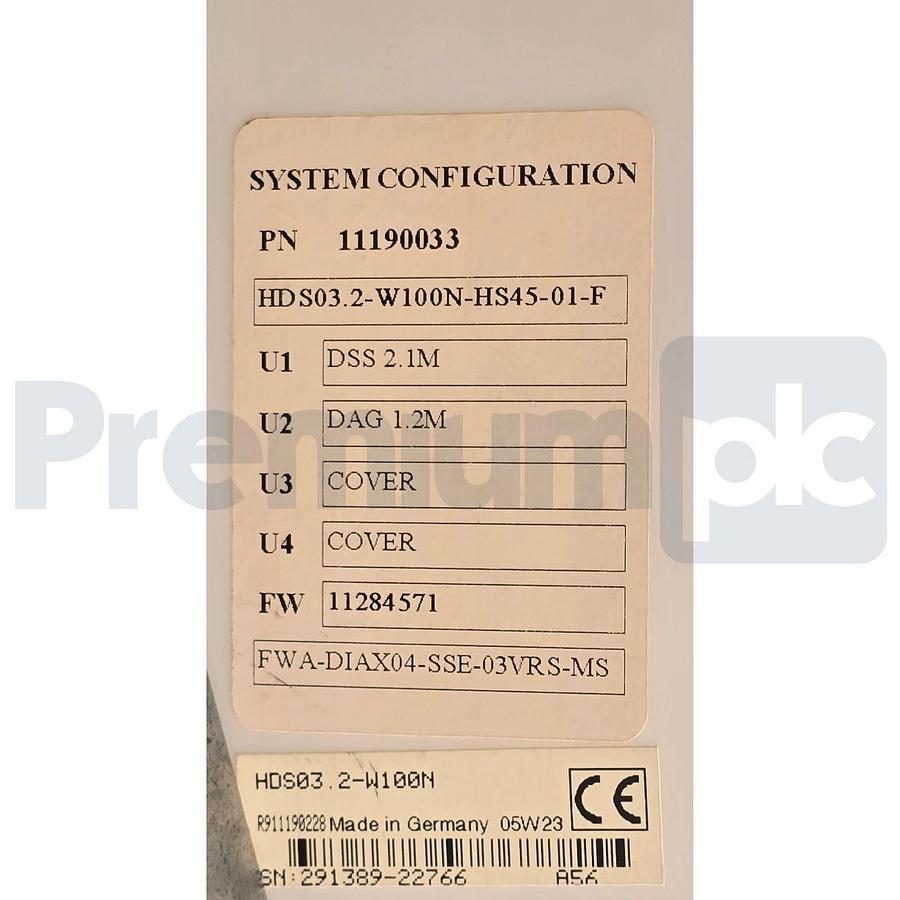 Used Rexroth Indramat HDS03.2-W100N-HS45-01-F Servo Drive R911190033 | R911190228
