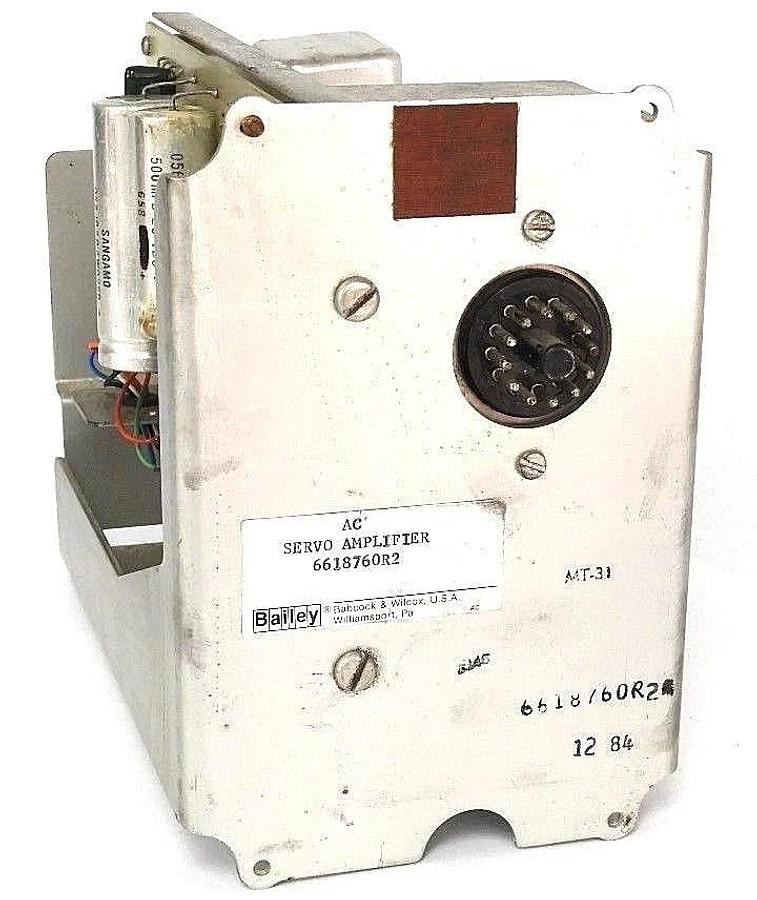 BAILEY METER CO. 6618760R2 AC SERVO AMPLIFIER W/ 174355 BOARD