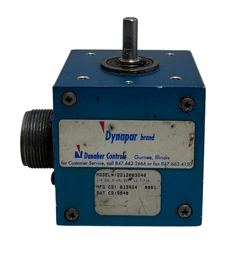 Used DANAHER DYNAPAR 2212003240 INCREMENTAL ENCODER NEXGEN SERIES 22 5-15V 7-PIN USNP