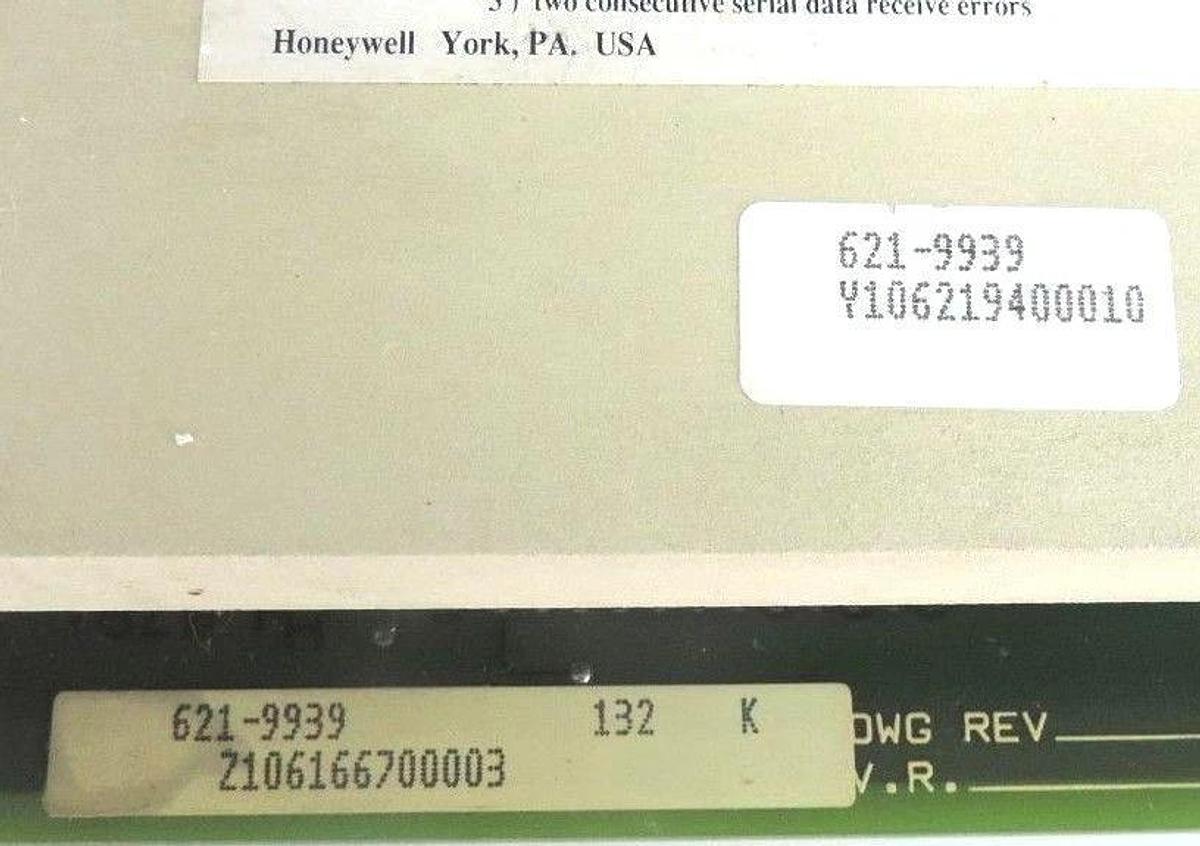 Used HONEYWELL 621-9939 SERIAL LINK MODULE BOARD