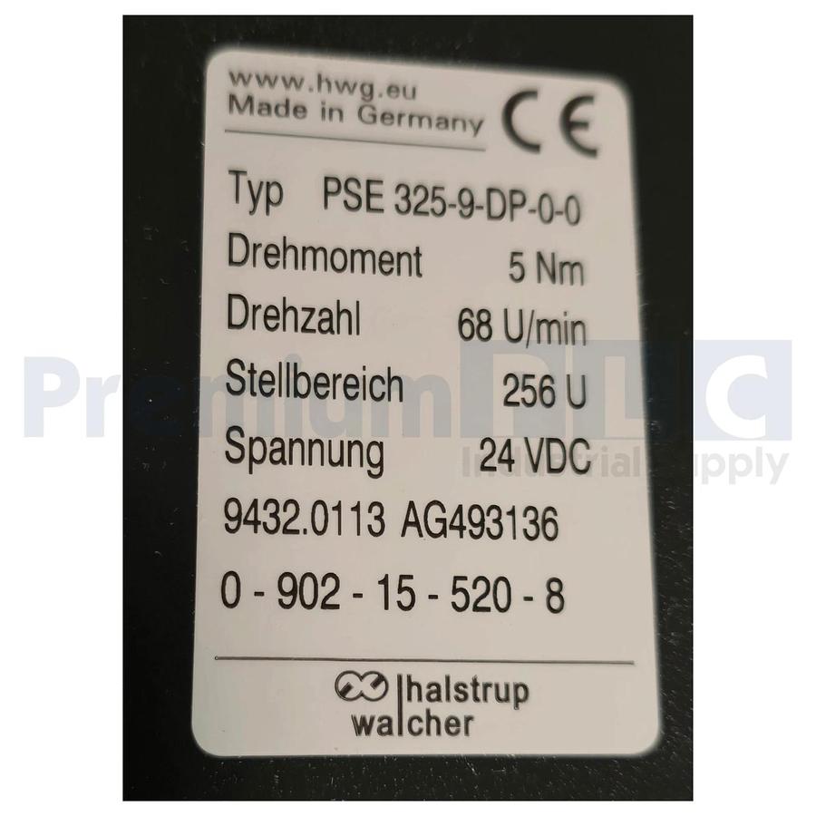 HALSTRUP WALCHER PSE325-9-DP-0-0 POS. SYS. 9432.0113 AG493136 KRONES 0902155208