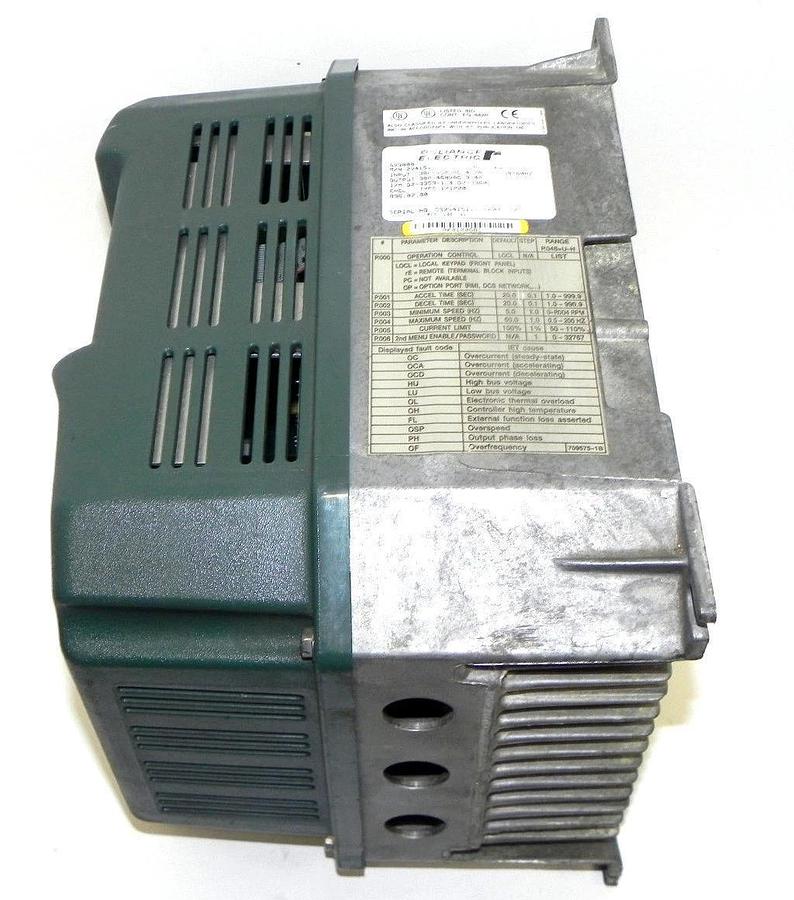 Used RELIANCE ELECTRIC GV3000 AC DRIVE M/N: 2V4151