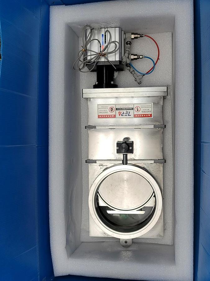 Used NEW TERA TECH TVS-MF200 AUTO GATE VALVE TVSMF200, SCD-L-100-40KR