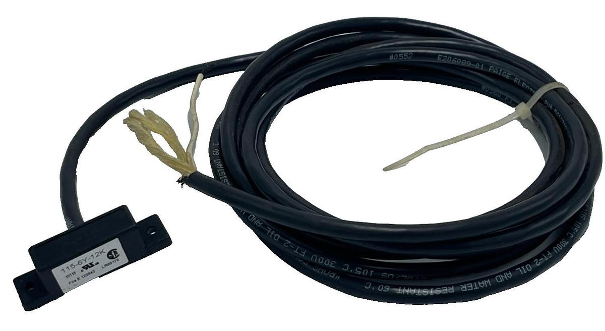Used EDWARDS SIGNALING 115-6Y-12K Non-Contact Switch 1NO 120VAC 12ft Cable