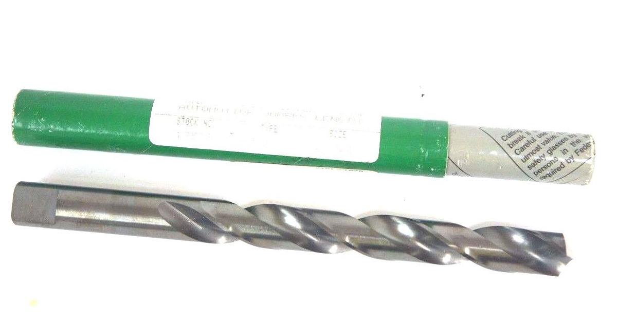 Used NEW PRECISION TWIST DRILL 17538 19/32" JOBBER LENGTH HSS TYPE R08