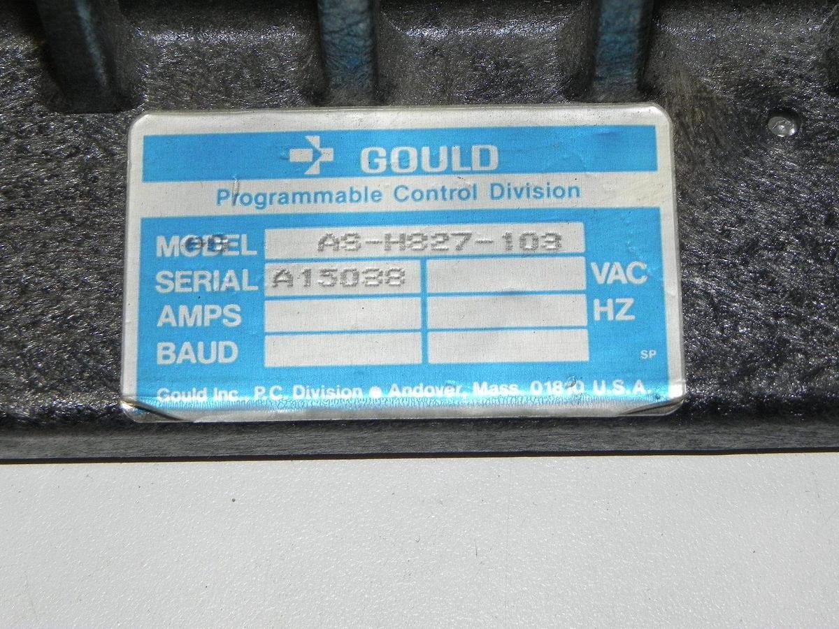 Used GOULD MODICON 800 SERIES AS-H827-103 , 11 PORT RACK ASH827103