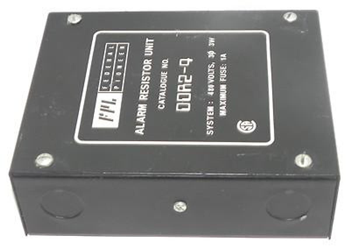 Used NEW FEDERAL PIONEER DDR2-4 ALARM RESISTOR UNIT 480V, 3W, MAXIMUM FUSE: 1A, DDR24