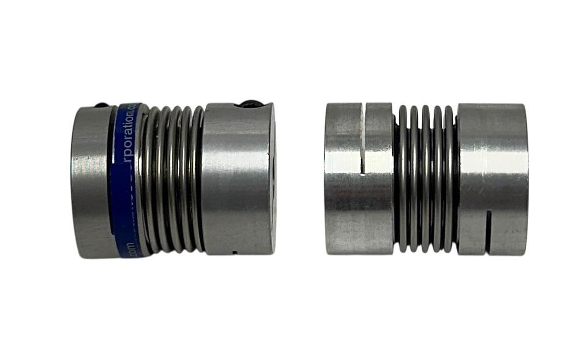 Used 2 RIMTEC GERWAH DKN-20 / DKN20 MINI BELLOWS COUPLINGS W/ CLAMPING HUB NSNP