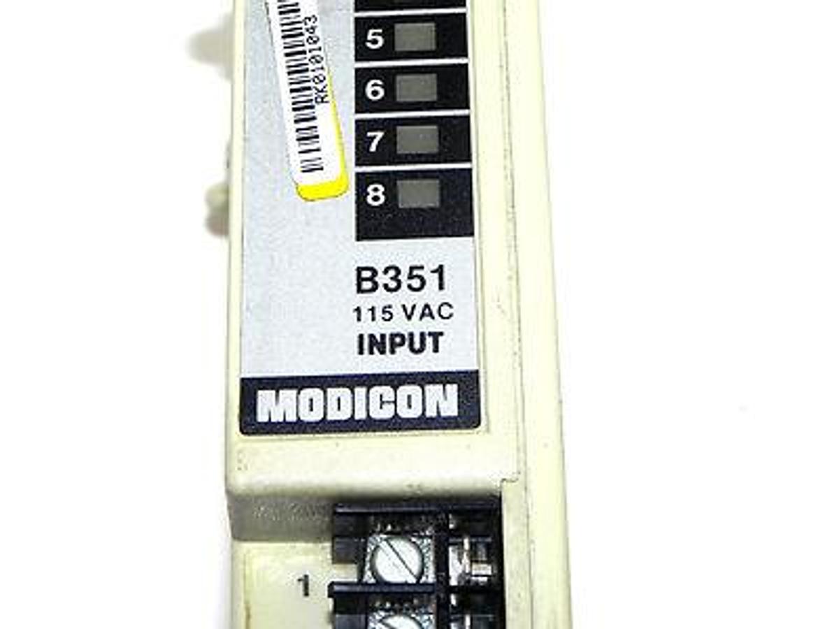 Used GOULD MODICON B351 INPUT MODULE 115VAC