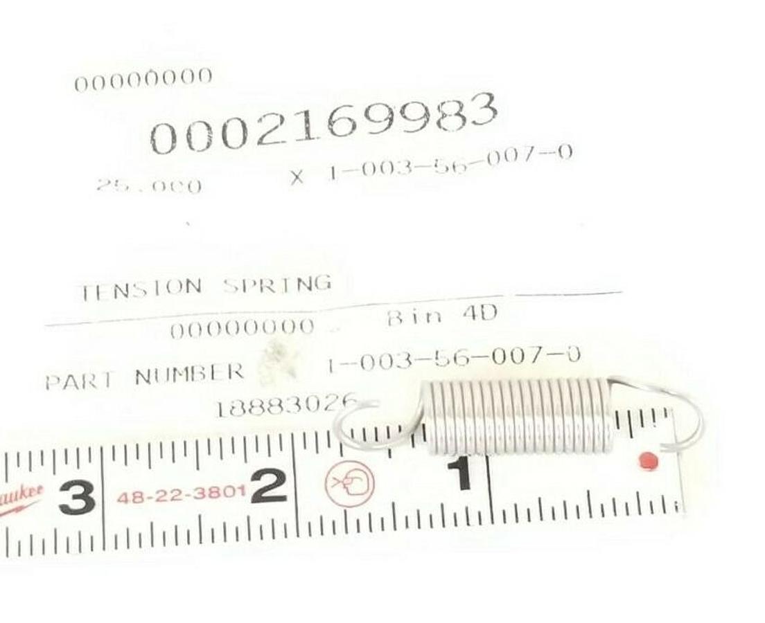 Used NEW KRONES 1-003-56-007-0 TENSION SPRING 1003560070