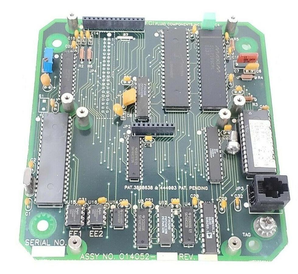 Used FLUID COMPONENTS 014052-01 CONTROL BOARD INTERFACE PWB 014051-01 REV. C