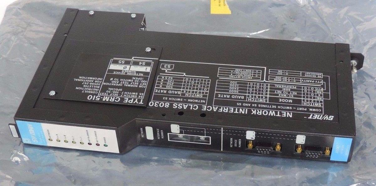 Used NEW SQUARE D 8030-CRM510 NETWORK INTERFACE MODULE SER H2 REV 5.00 30608-502-50