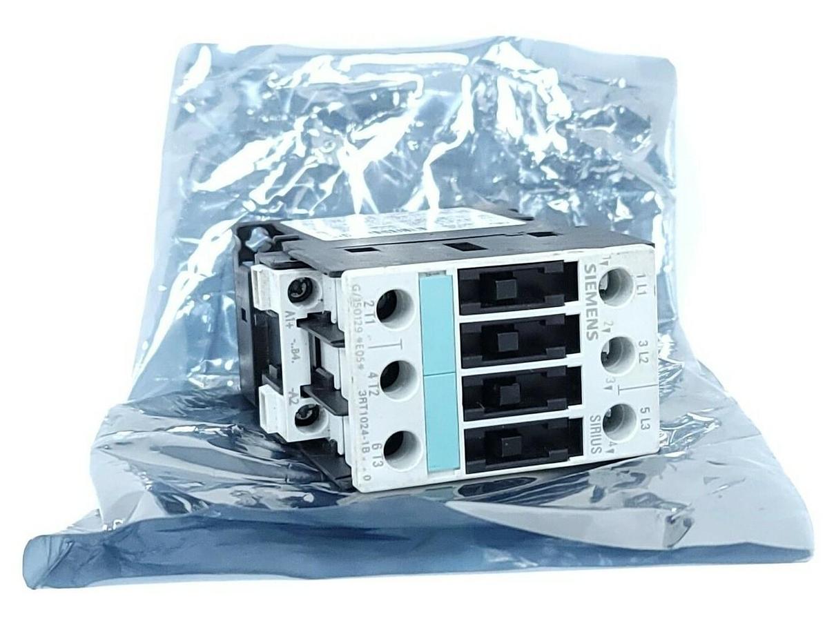 Used SIEMENS 3RT1024-1BB40 CONTACTOR 3RT10241BB40, 40 AMP 3 POLE