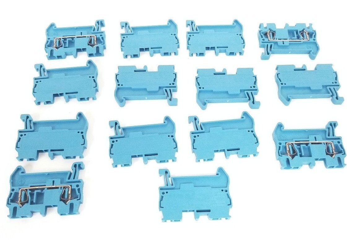 Used LOT OF 14 NEW PHOENIX CONTACT TYP ST 2,5 TERMINAL BLOCK ENDS PA66-FR, 3031212