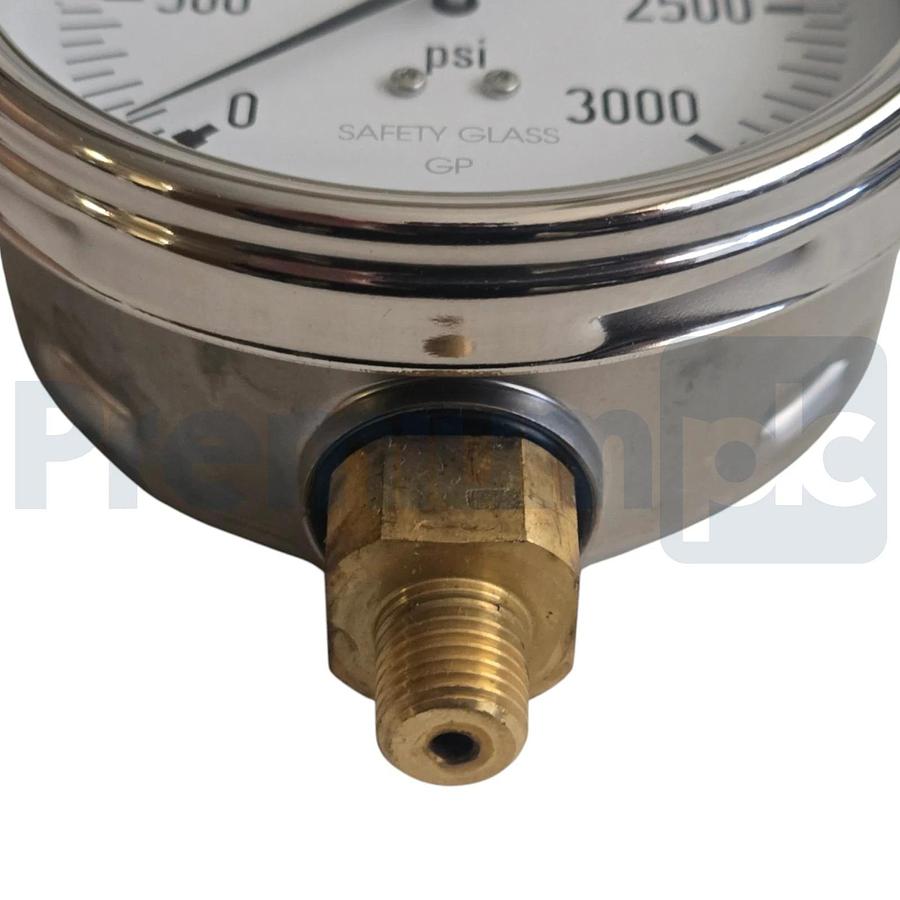 WIKA 4212151 Type 212.54 4" Industrial Pressure Gauge 3000 psi 1/4" NPT LM NSMP