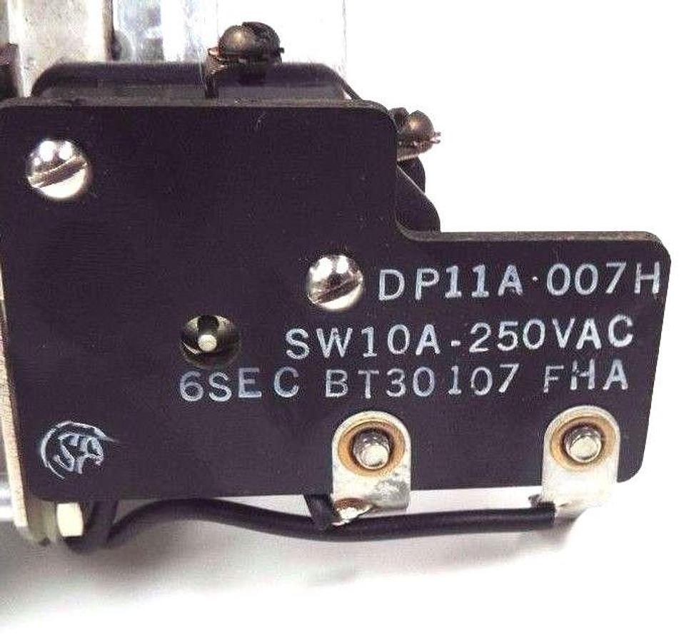 Used NIB TALLY DP11A-007H DELAY TIMER SW10A, 250VAC, 6SEC., BT30107, DP11A007H