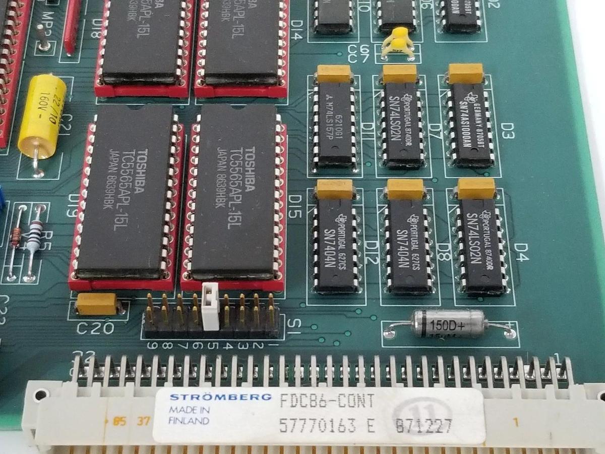 Used ABB / STROMBERG FDC86-CONT FLOPPY DISK CONTROLLER 57770163 5761168-5C MT746