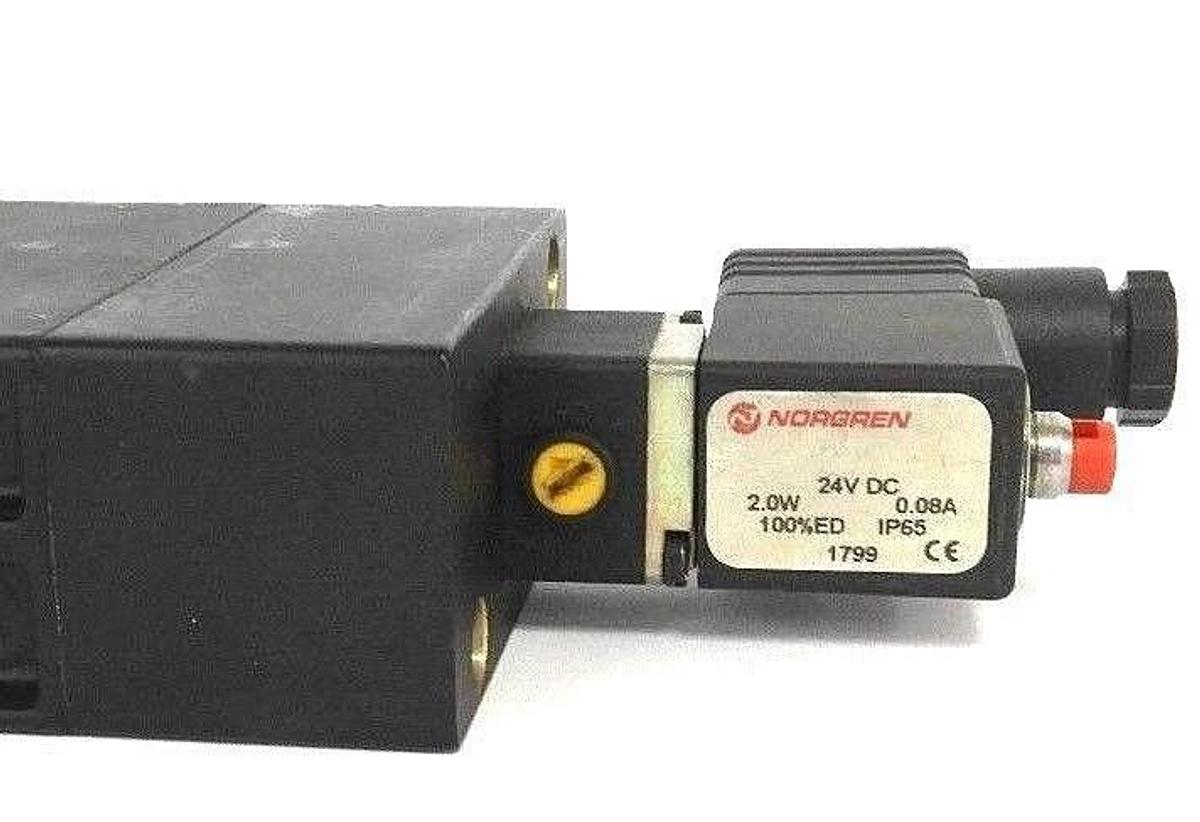 Used NORGREN M/20154/22 SOLENOID VALVE, 5/2 WAY 1/2'' W/ 1799 COIL 24V DC