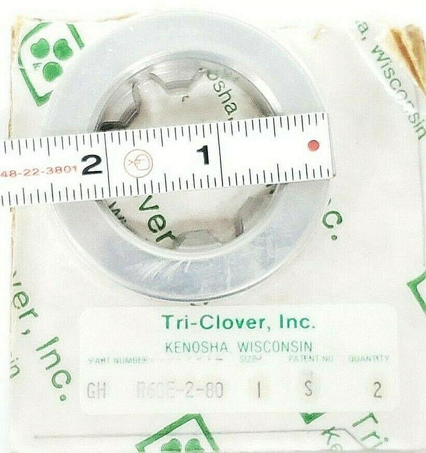 Used NEW TRI-CLOVER GH R60E-2-80-1-S SS WEAR RINGS 316L