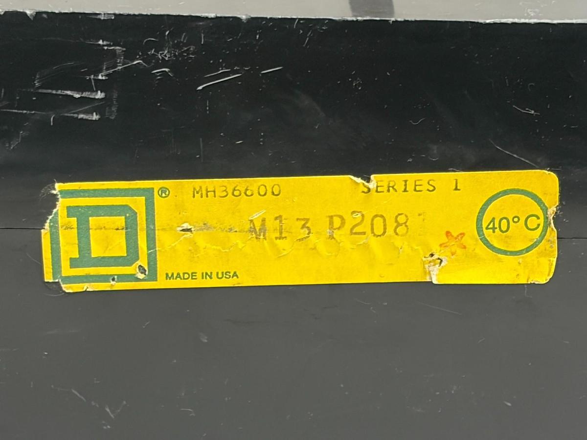 Used Square D MH36600 I-Line 600A Circuit Breaker 3 Pole 600V Type MH Series 1