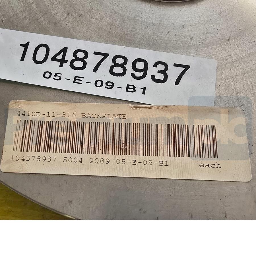 Used Ampco 4410D-11-316 C4410/C+4410 "D" Backplate for AC/AC+ 4410 Pumps