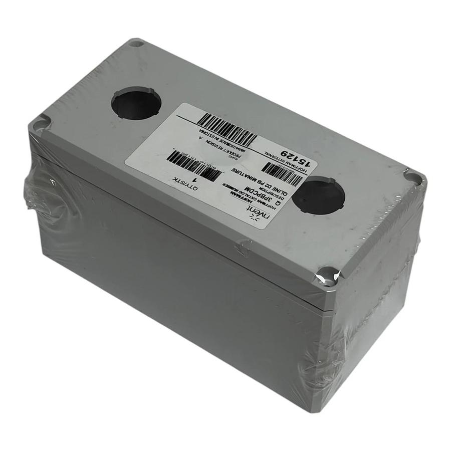 New nVent Hoffman Q3PBPCDM QLine D Polycarbonate Enclosure 3-Hole Pushbutton Box