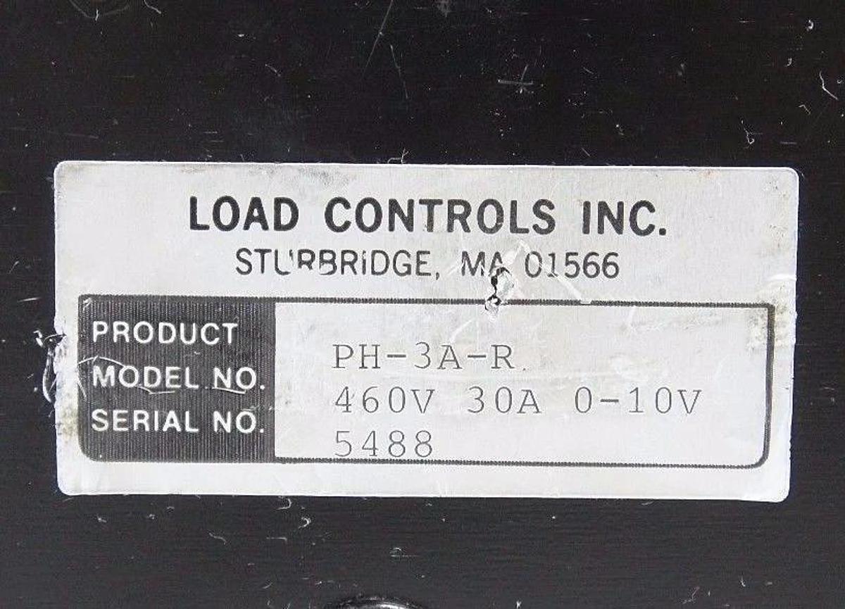 Used LOAD CONTROLS INC PH-3A-R POWER CELL 460V 30A 0-10V PH3AR