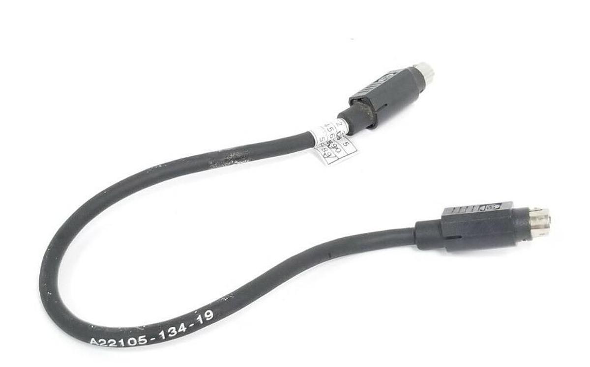 Used ALLEN BRADLEY A22105-134-19 CABLE ASSEMBLY 8PIN MALE CABLE.33M, A2210513419