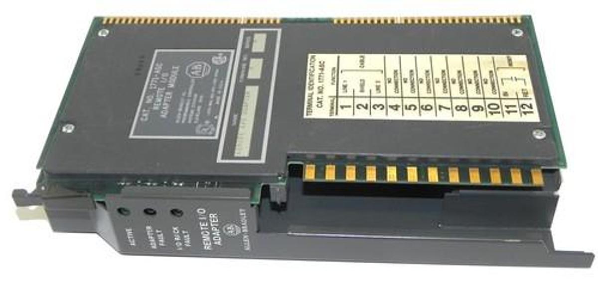 Used ALLEN BRADLEY 1771-ASC REMOTE I/O ADAPTER MODULE FIRMWARE REV. F SER. A