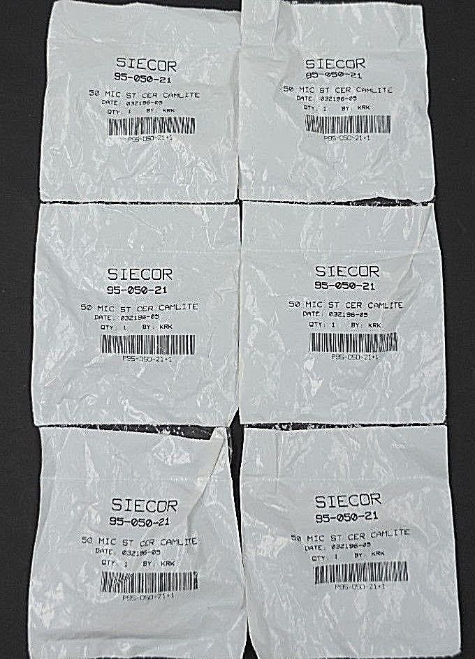 LOT OF 6 NEW SIECOR 95-050-21 50 MIC ST CER CAMLITE 9505021