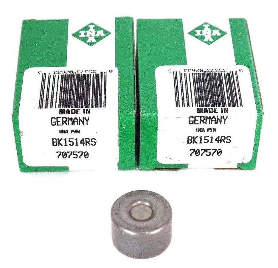 Used LOT OF 2 NEW INA BK1514RS NEEDLE ROLLER BEARINGS 707570